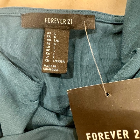 Forever 21. Dress. Size large. Teal color. NWT - Picture 4 of 5